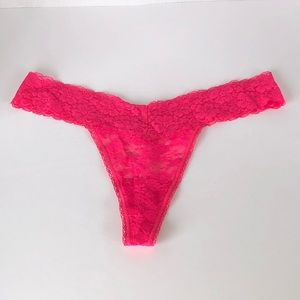 Victoria’s Secret Pink Flower Lace Thong Panties